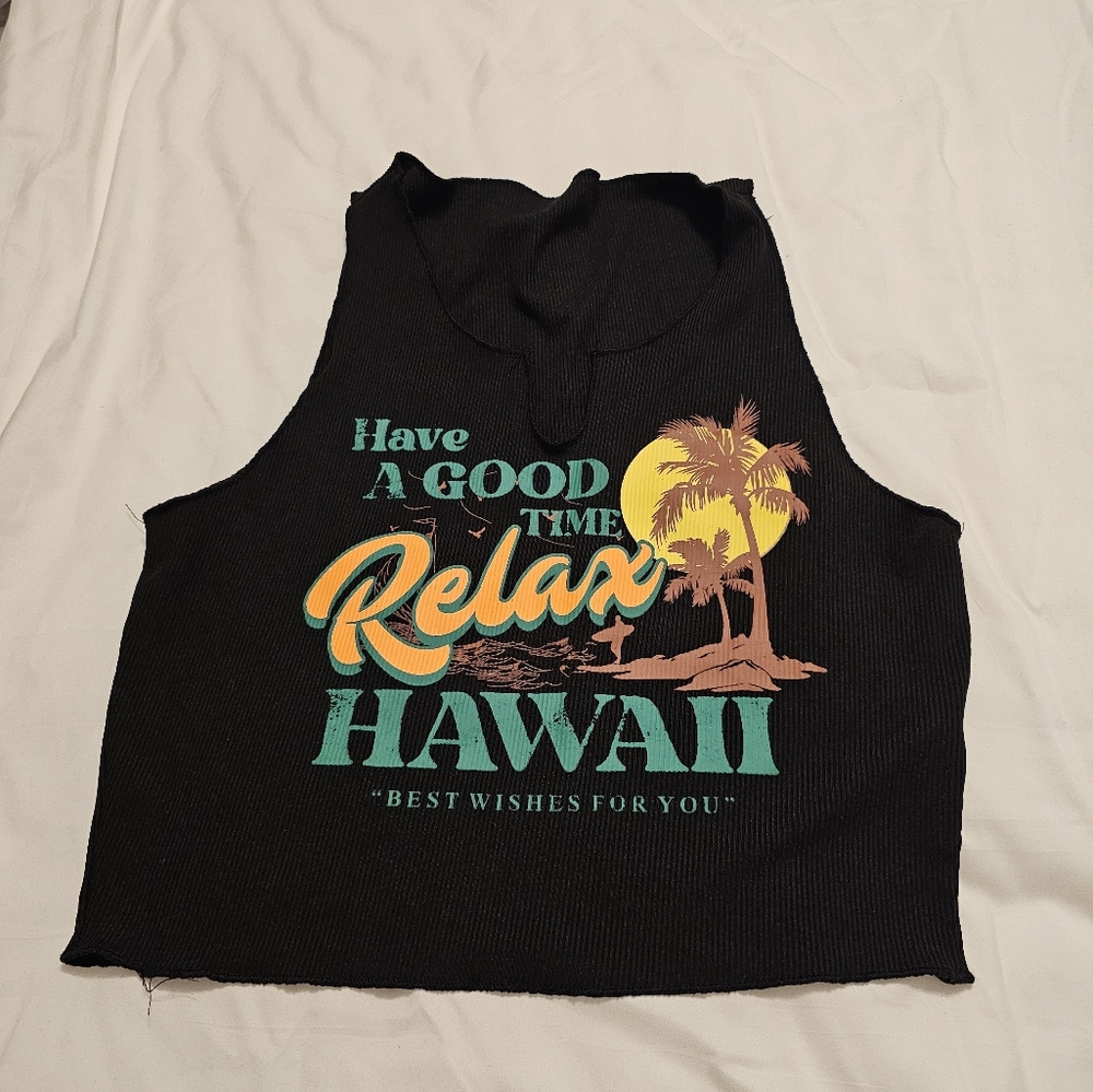 SHEIN Black Ribbed Top